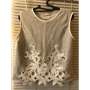 Zara collection french terry top L